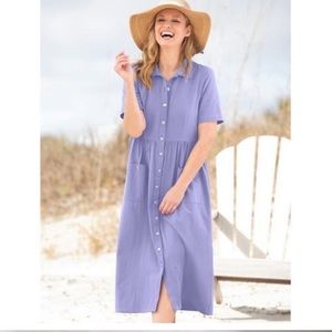 {NWOT} Appleseed' | Captiva Cotton Short-Sleeve Weekend Dress. 3X